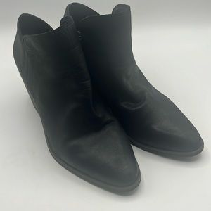 Lucky Brand Black Leather Booties